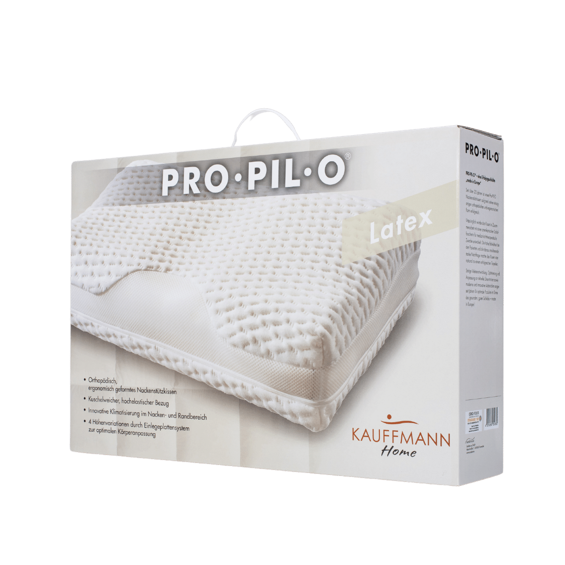 PRO-PIL-O® LATEX NECK SUPPORT PILLOW packaging
