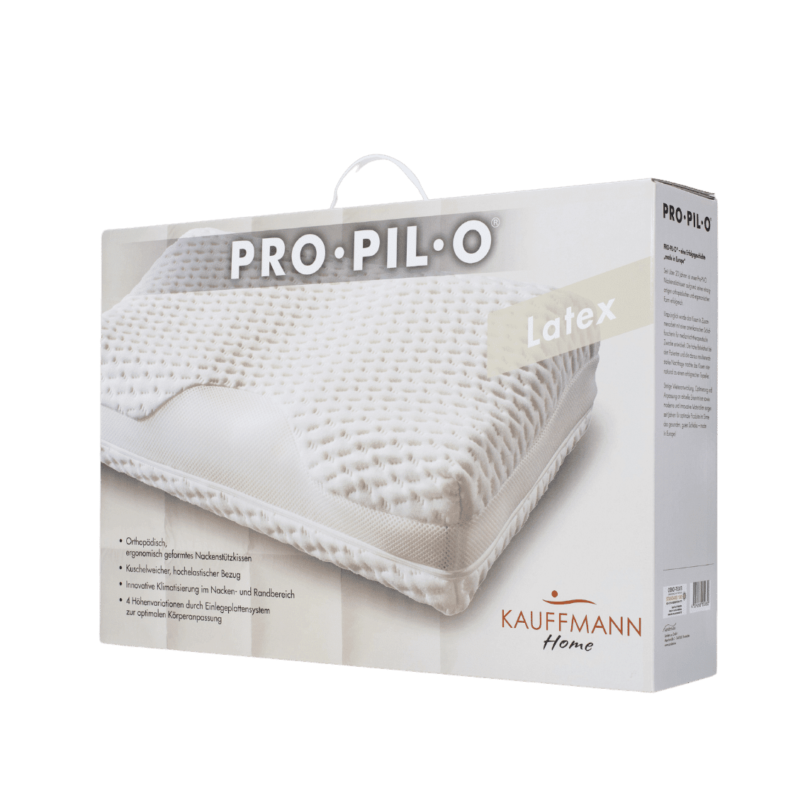 PRO-PIL-O® LATEX OREILLER DE SOUTIEN DU COU emballage